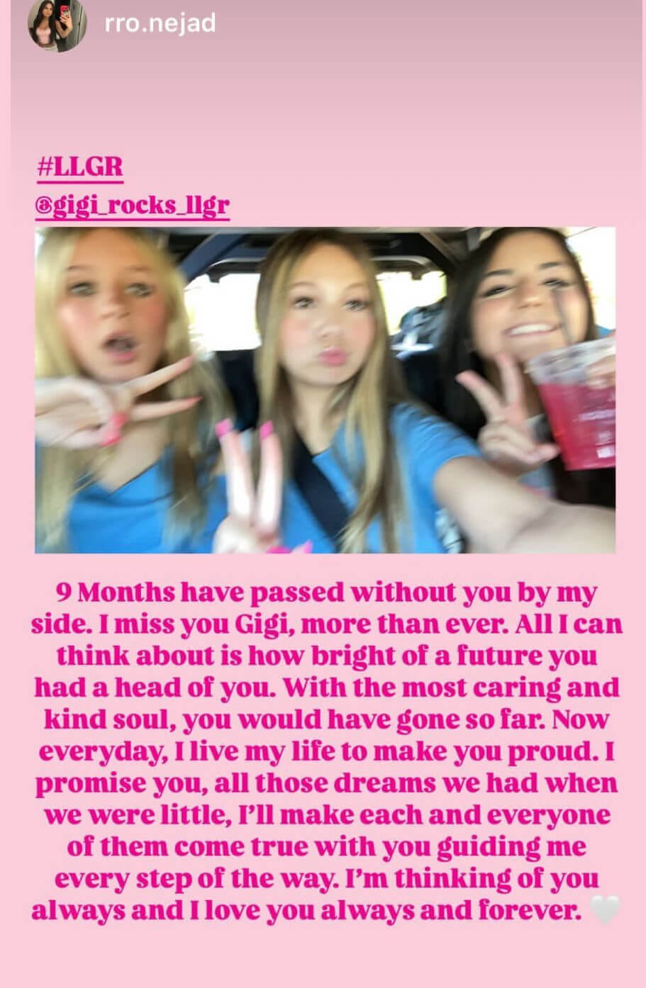 Memory of Gillian